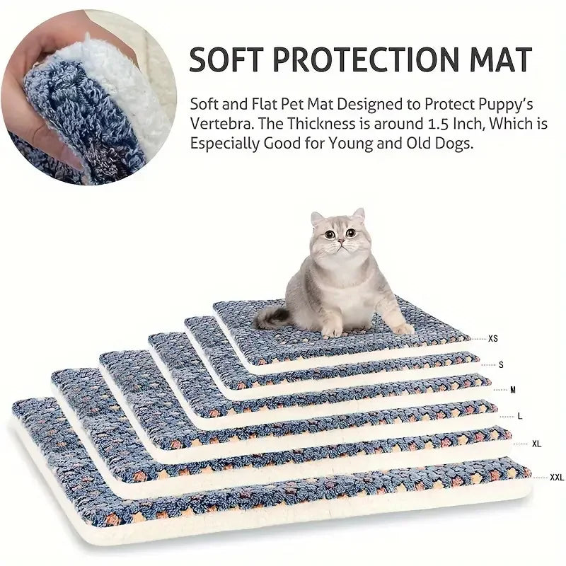 Estera para mascotas, cama para perros y gatos, estera gruesa para dormir, manta para perros, estera para cachorros, gatitos, cama para perros pequeños y grandes, alfombra para mascotas