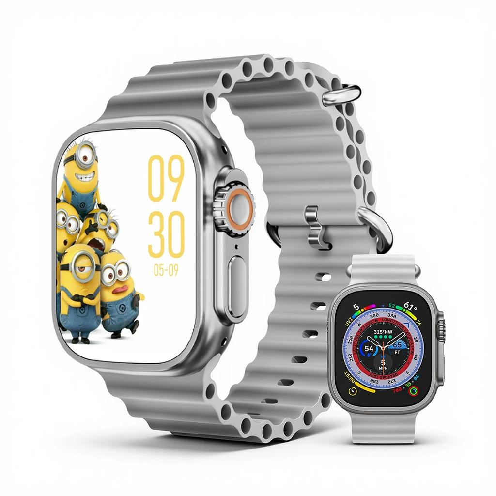 WOOX Reloj Inteligente para Hombres y Mujeres, Smartwatch Reloj Fitness con Pantalla Táctil Completa de 2.01" con Monitor de Ritmo/Sueño/Estrés, Smartwatch Silicon Correa Agua  para Android e iOS