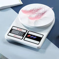 Báscula de Cocina Digital con Alta Precisión y Función Tara, Diseño Blanco Elegante con Pantalla LCD, Ideal para Hornear, Cocinar y Pesar Joyas, Pilas AAA no incluidas