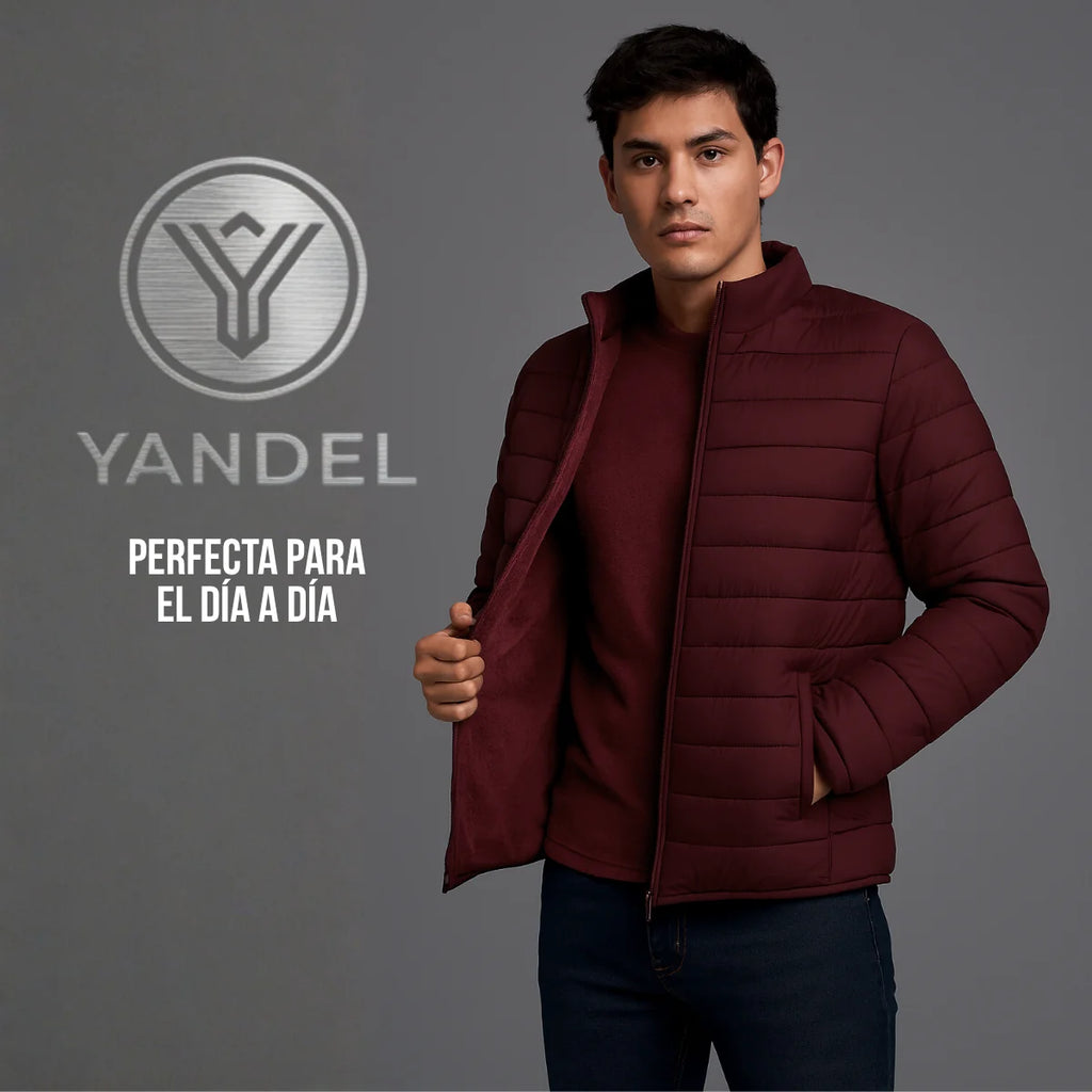 Chamarra Acolchada para Caballero, Temporada de lluvia o viento, Moda Casual y con Estilo para Caballero, Térmica y muy Cómoda