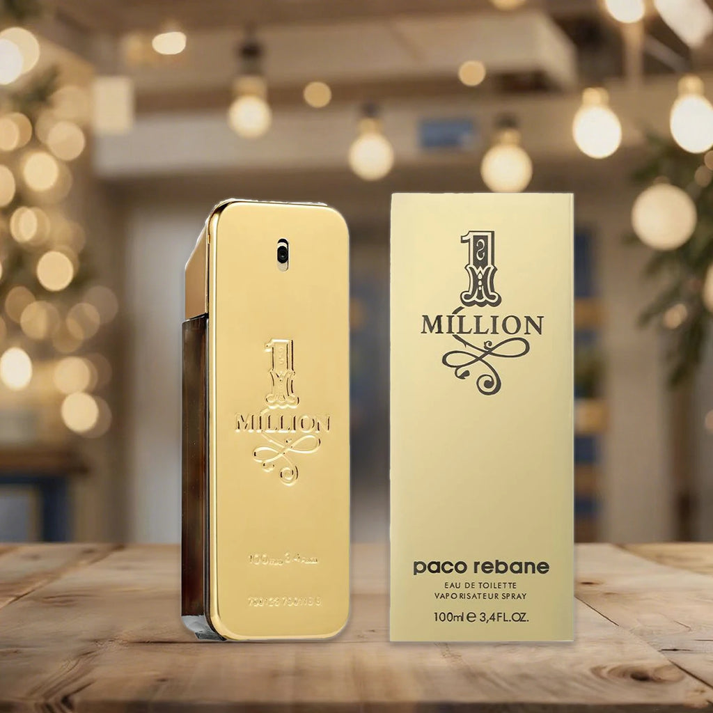 Perfume Golden Millionaire con extracto de ladrillo dorado, una fragancia amaderada masculina de larga duración, rica y masculina, 100 ml