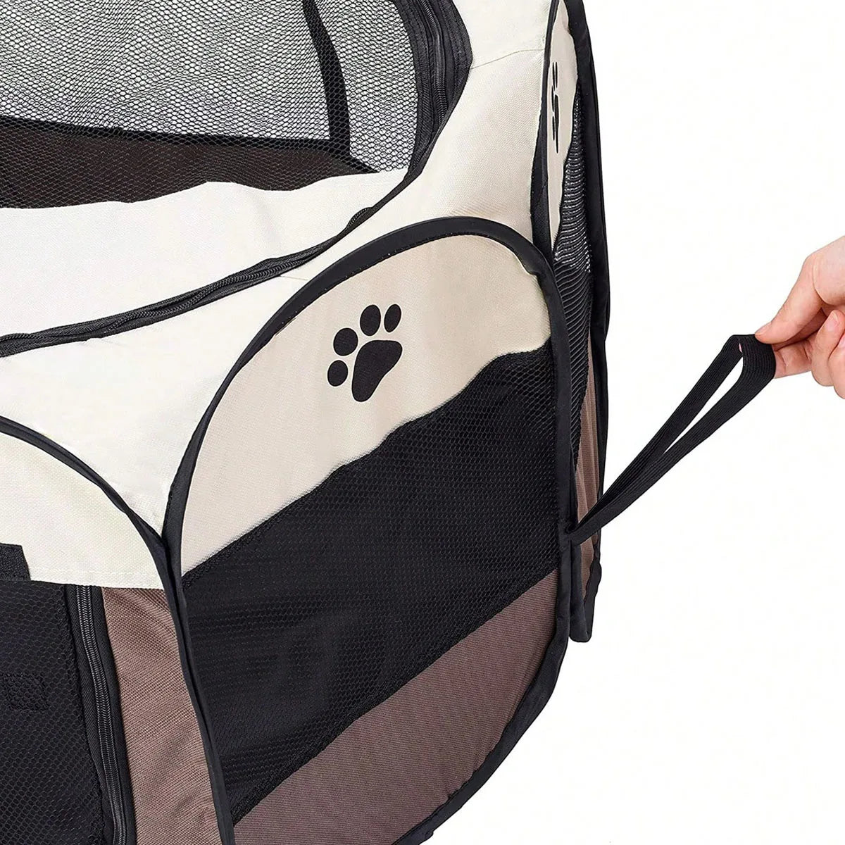Plegable Duradero Y Portátil Lona De Oxford Valla De La Sala De Partos Para Mascotas Nido De Gato De Jaula De Perro Octogonal