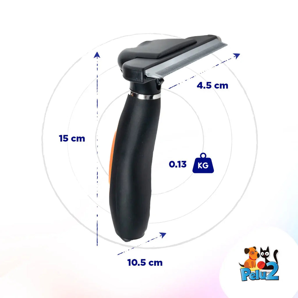 Cepillo Deslanador Autolimpiante Para Perro Pelo Largo Pelu2