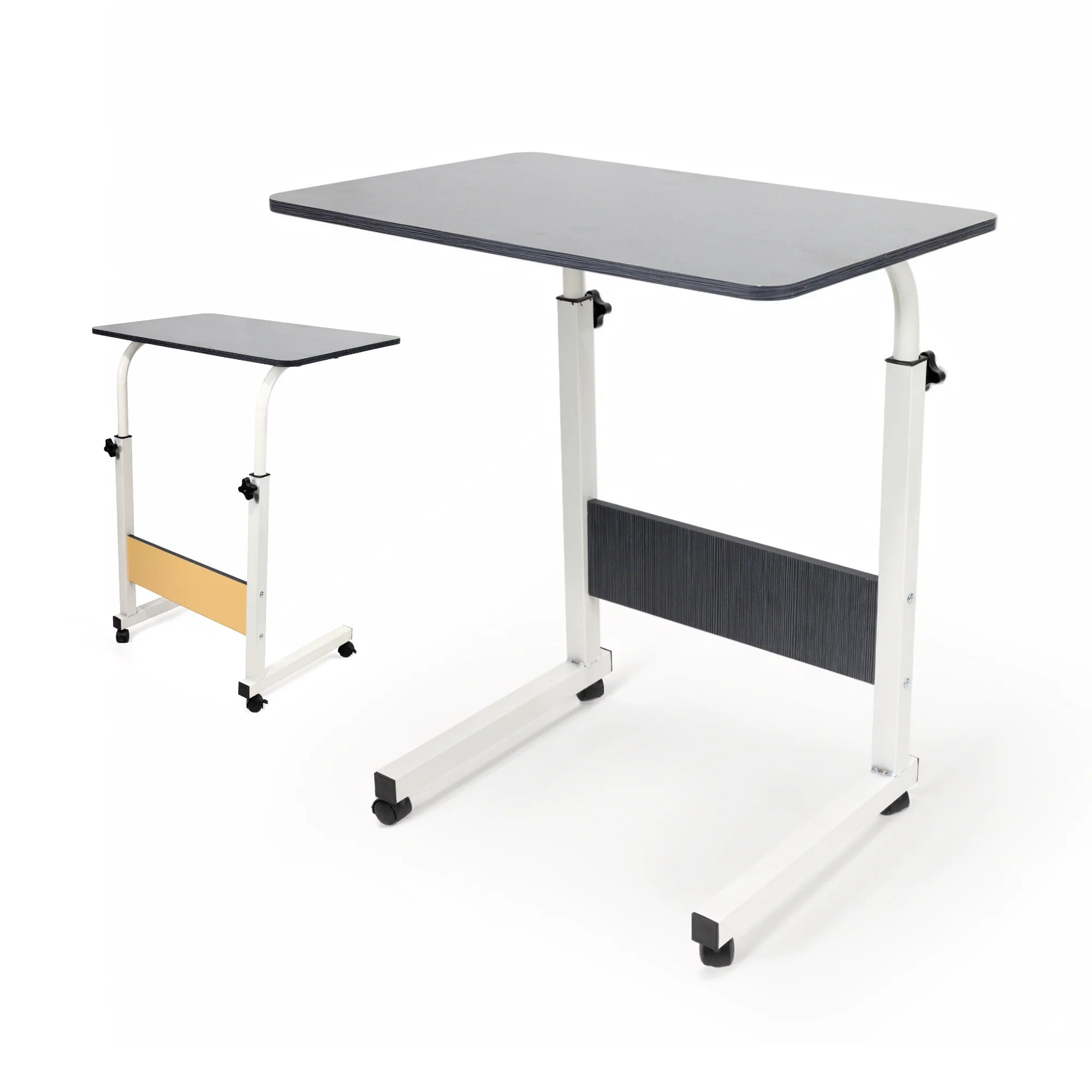 Escritorio Móvil Ajustable con Ruedas, Mesa Auxiliar Multifuncional para Hogar y Oficina, Altura Regulable, Diseño Compacto y Portátil para Trabajar, Estudiar o Usar la Laptop en Cualquier Espacio