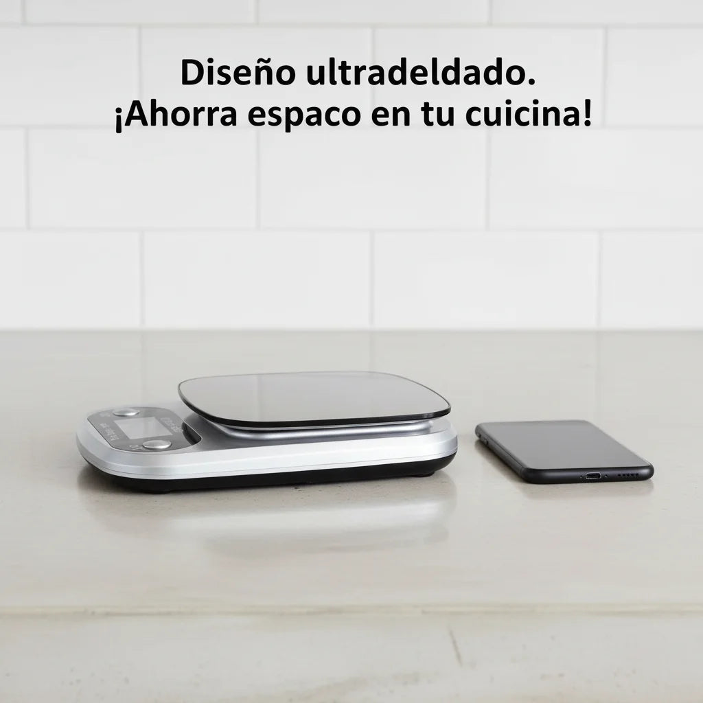 Bascula Digital Gramera de Cocina 10kg/1g Pesa de Acero Inoxidable Balanza Electronica para Alimentos Reposteria y Cafe Herramientas de Medicion con Pantalla LCD Alta Precision 10kg 1g Incluye Baterias AAA Plata