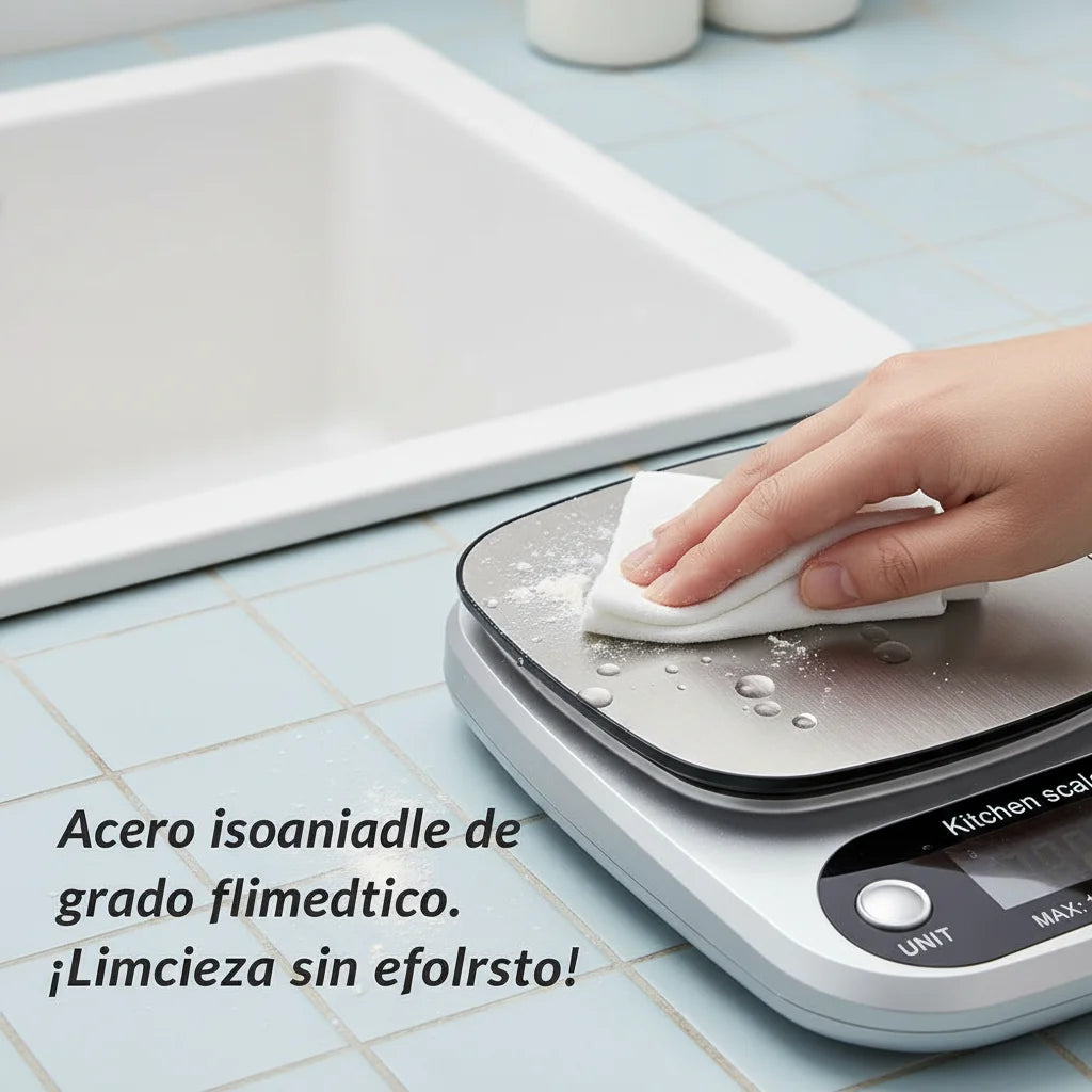 Bascula Digital Gramera de Cocina 10kg/1g Pesa de Acero Inoxidable Balanza Electronica para Alimentos Reposteria y Cafe Herramientas de Medicion con Pantalla LCD Alta Precision 10kg 1g Incluye Baterias AAA Plata