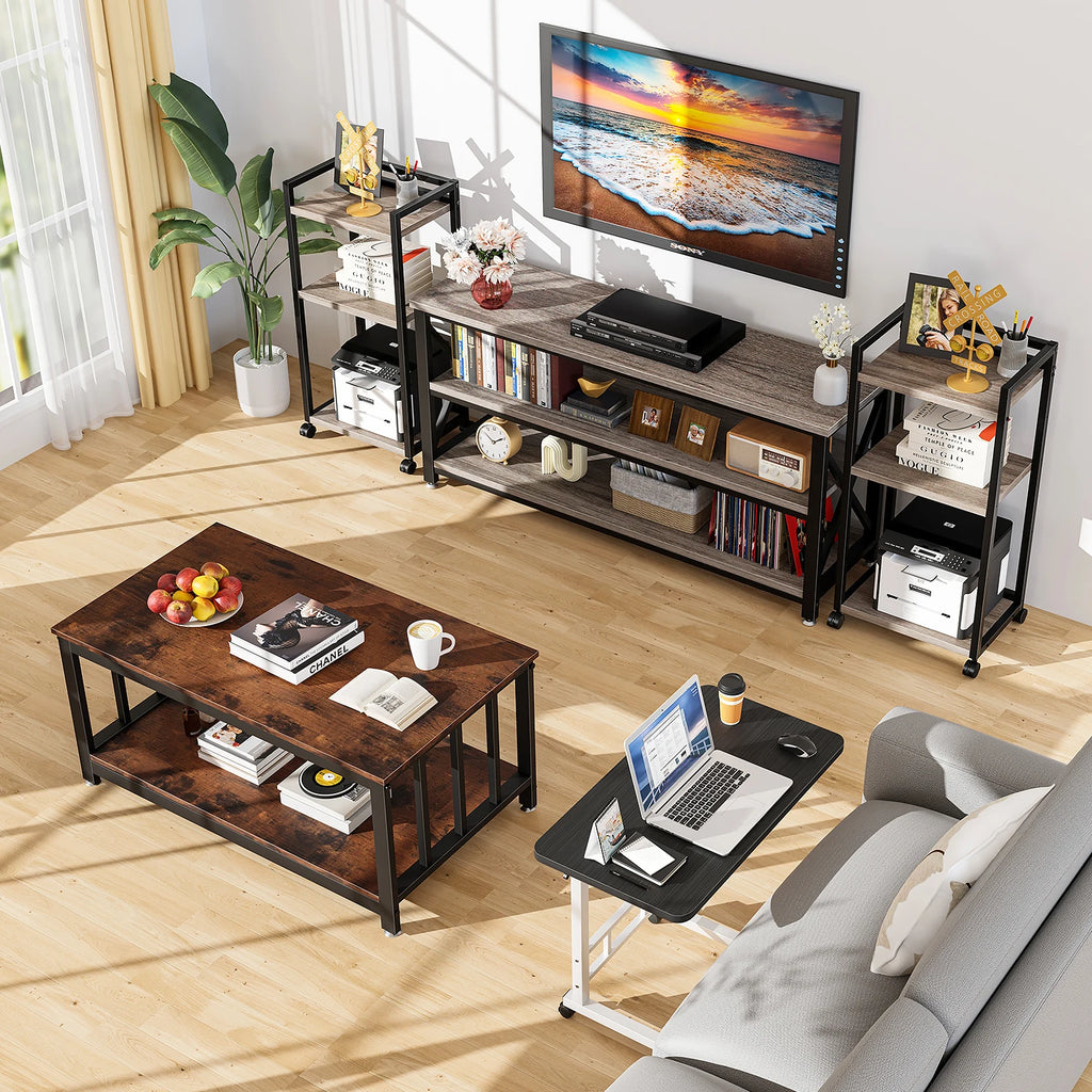 Mesas Laterales Con Ruedas Soportes Para Laptops Con Ruedas Y De Altura Ajustable,60x40x90cm Mesas De Reunión,mesas Laterales,ajustable Escritorio Mesas Para Jardin Altura Ajustable Mesa Laterales Escritorio