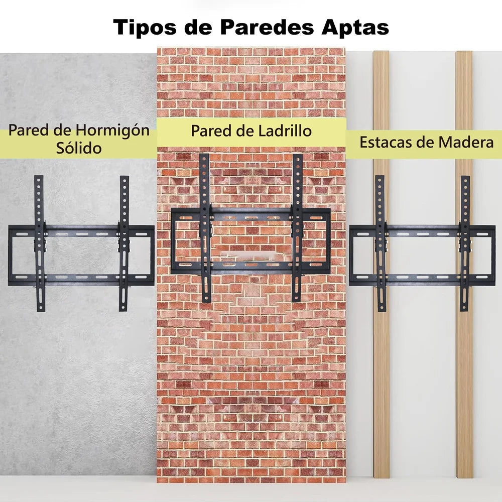 Base Soporte para TV 26-63 Pulgadas Soporta 35kg Acero Laminado en Frío SPCC para Pantalla Smart LED y LCD Universal Resistente y Firme Soporte de Television TV Base MAX VESA 400x400mm,Ajuste de Inclinación -15°