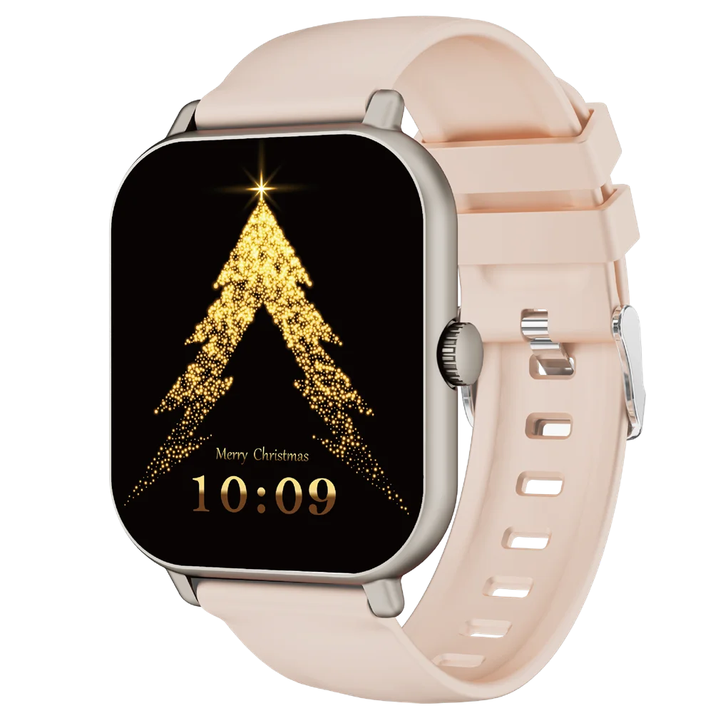 WOOX Reloj Inteligente para Hombres y Mujeres, Smartwatch Reloj Fitness con Pantalla Táctil Completa de 2.01" con Monitor de Ritmo/Sueño/Estrés, Smartwatch Silicon Correa Agua  para Android e iOS