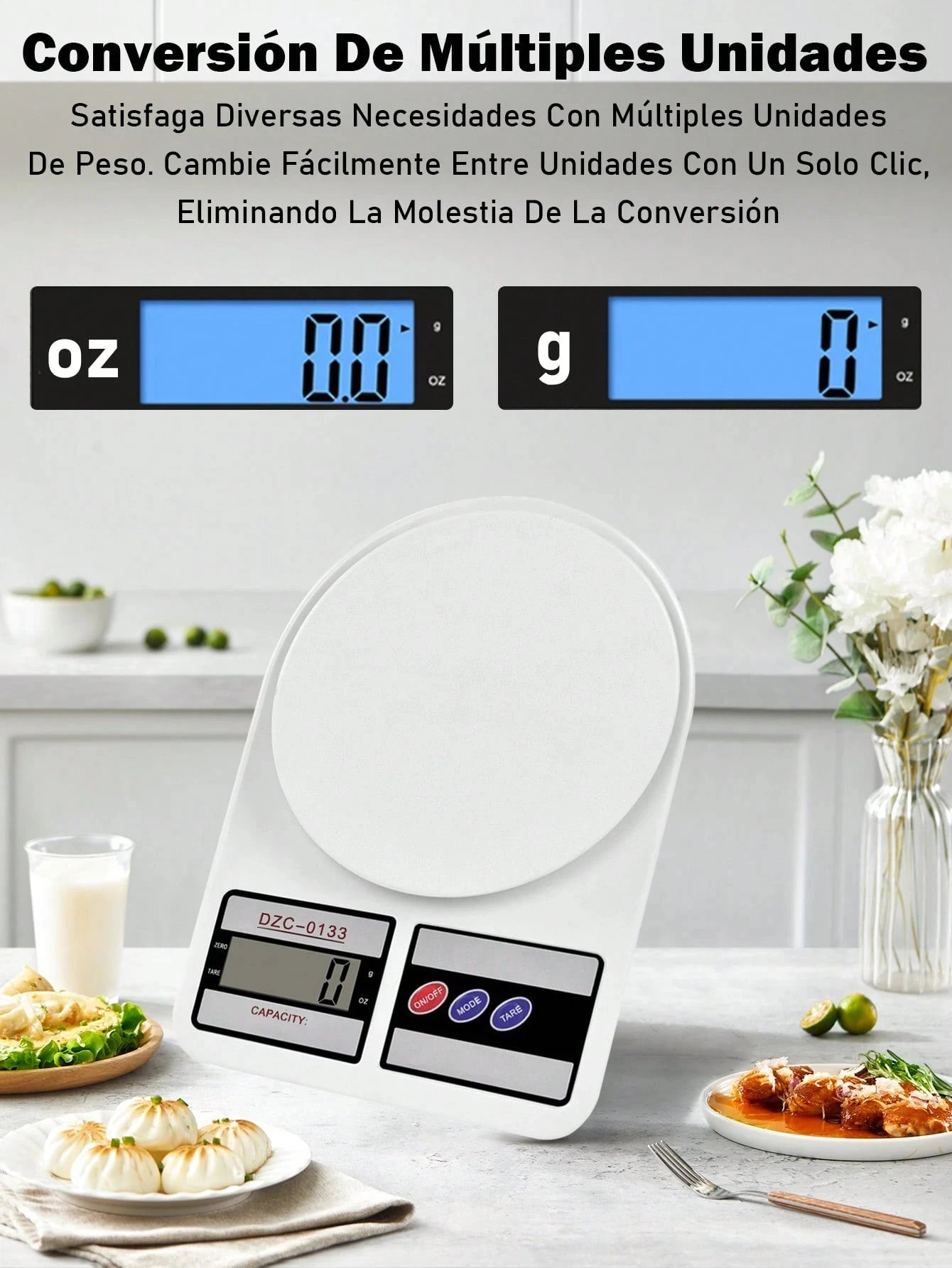 Bascula Cocina Digital De Cocina Bascula Digital Gramera De Cocina Pesa De 1 Gramo A 5 Kilos