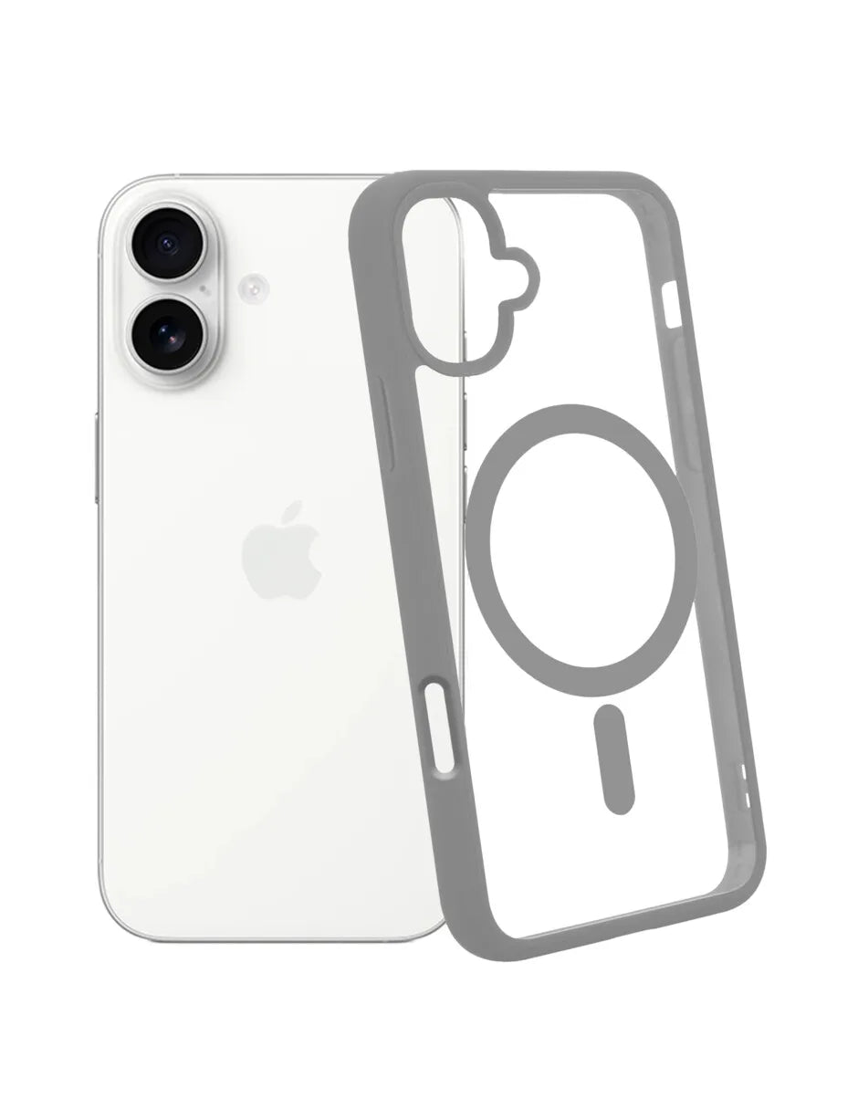 Mr. Gadgets Funda Transparente Clear Case Para iPhone 17  Compatible Con Magsafe Silicona Acrilico Carcasa Tpu