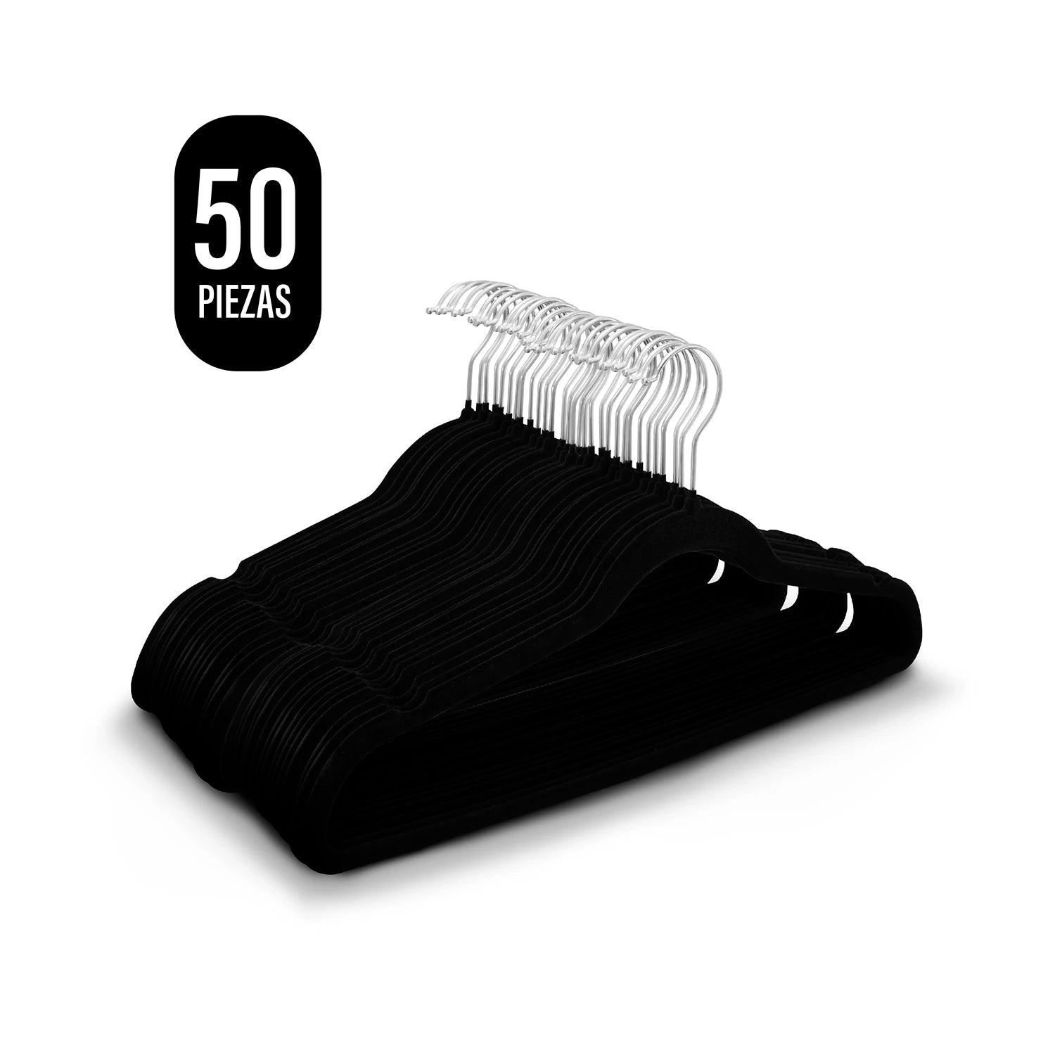 Set de Para Ropa De Terciopelo Resistentes 50 Piezas