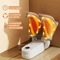 Secador de botas para botas de trabajo, secador de zapatos con soplador de calor, secador de guantes y calentador de botas, Rejilla de secado ajustable a 180°, Puertos de secado flexibles, Temporizador inteligente