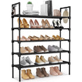 Estante Zapatero de Acero Inoxidable Reforzado con 5 Niveles de Almacenamiento, Gran Capacidad para 15–20 Pares de Zapatos, Armado Sencillo, Ideal Casa, Oficina y Vestidor