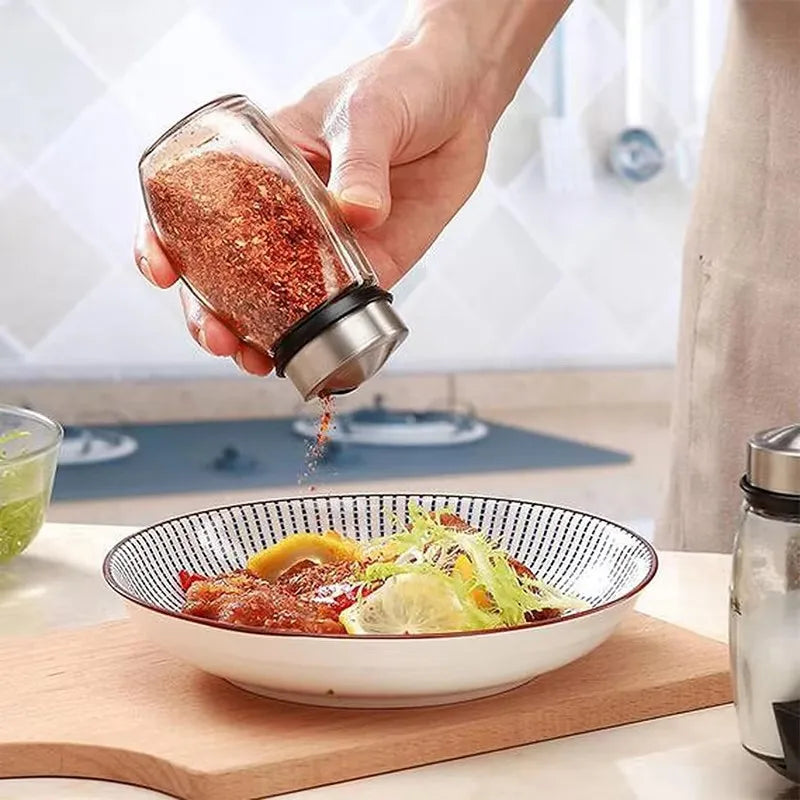 Estantería giratoria de vidrio para almacenamiento en cocina, a granel: estantería giratoria para condimentos que ahorra espacio