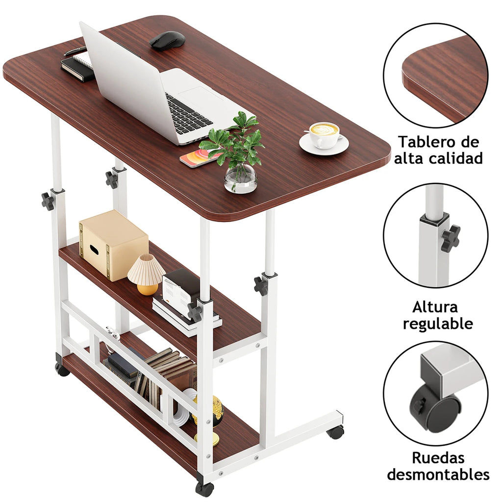 3 Piso Mesa Para Laptop Altura Ajustable Mesa Laterales 60cm