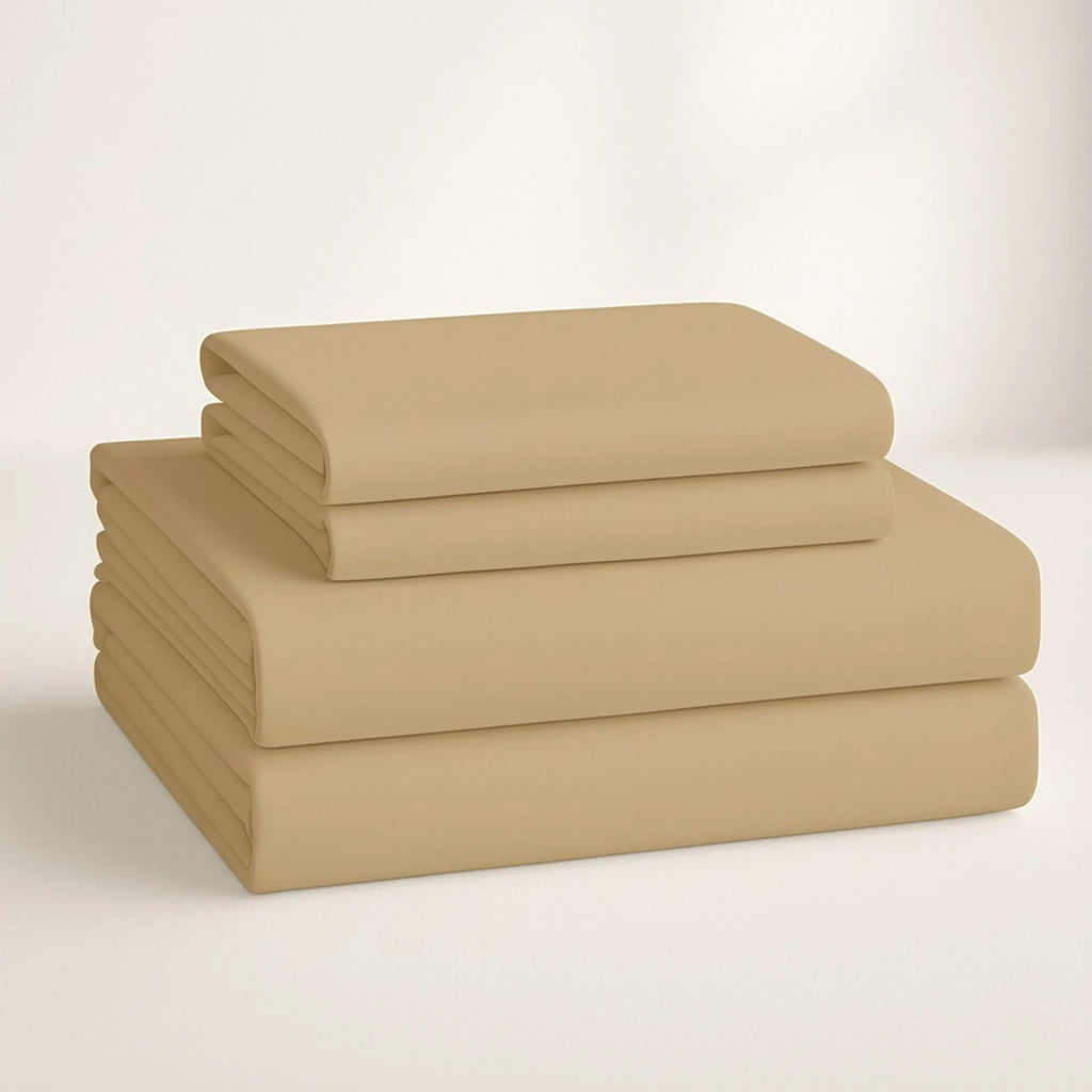 Juego de Sabanas para Cama, Sabana Bajera, Sabana Plana y Funda de Almohada, Cajon Amplio, 2800 Hilos, Premium Egipcian, Tamaño Individual, Matrimonial, Queen y King Size