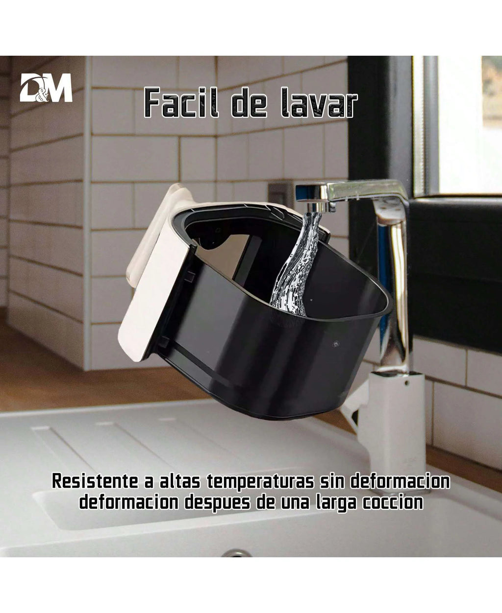 Freidora de Aire 7.5L XXL con Ventana Visual, 10 Programas Automáticos, Cocción Sin Aceite 360°, Antiadherente, Temporizador, Ideal para Pollo/Papas/Pizza, Hogar y Oficina.