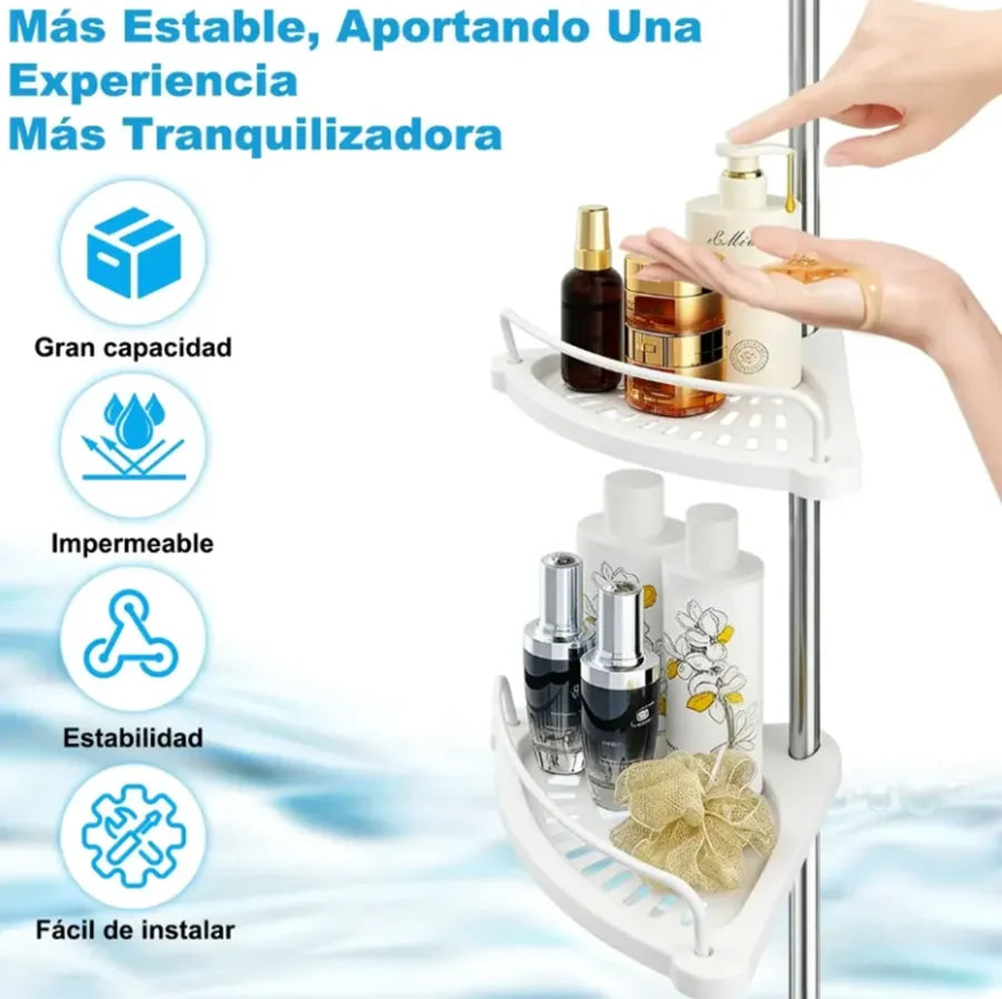 rack de baño esquinero