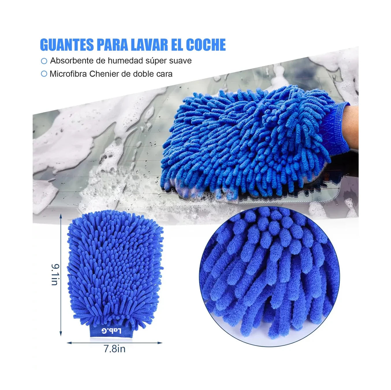 13 Pzs Brochas Para Detallado Automotriz Cepillos Hendiduras Lab.G
