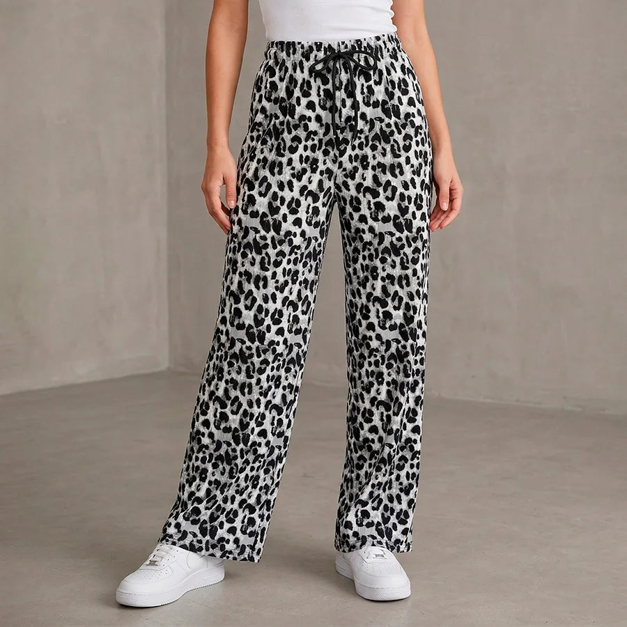 Pantalón Wide Leg Comfort con Ajuste de Agujetas
