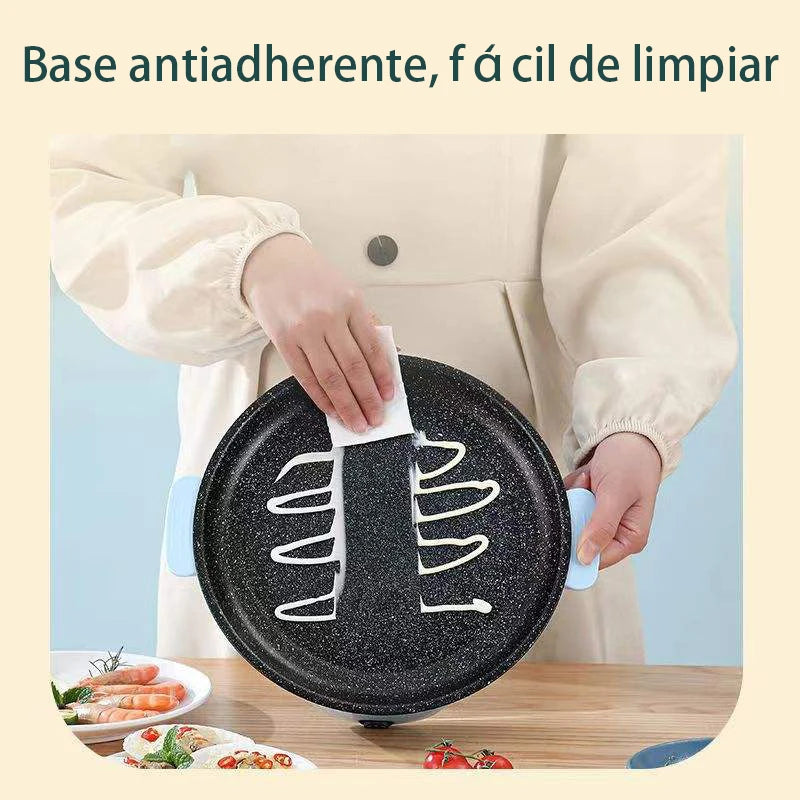 Electric Stainless Steel BBQ Plate Portable Multifunctional Oven for Outdoor Use Durable & Easy-Cleaning