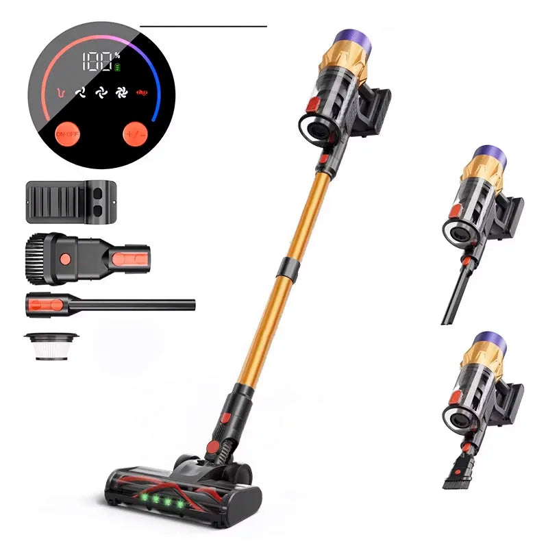MPQU V18 50kPa 550W Aspiradora inalámbrica Batería extraíble 3 modos de potencia 1.2L Cubo de polvo Aspiradora de mano para el hogar