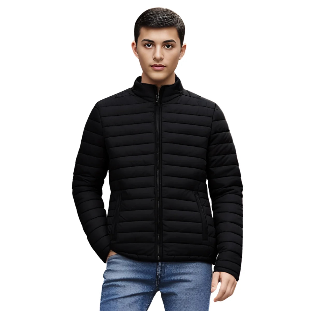Chamarra Acolchada para Caballero, Temporada de lluvia o viento, Moda Casual y con Estilo para Caballero, Térmica y muy Cómoda