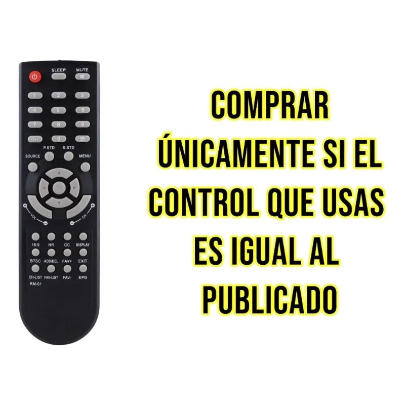 Control Remoto Mitsui Pantalla Directo Led Lcd