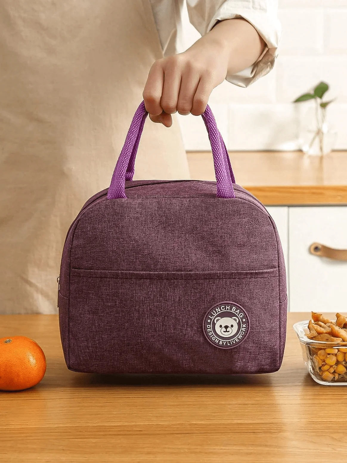 12 pz Lonchera Térmica Bolsa De Almuerzo COLORES AL AZAR