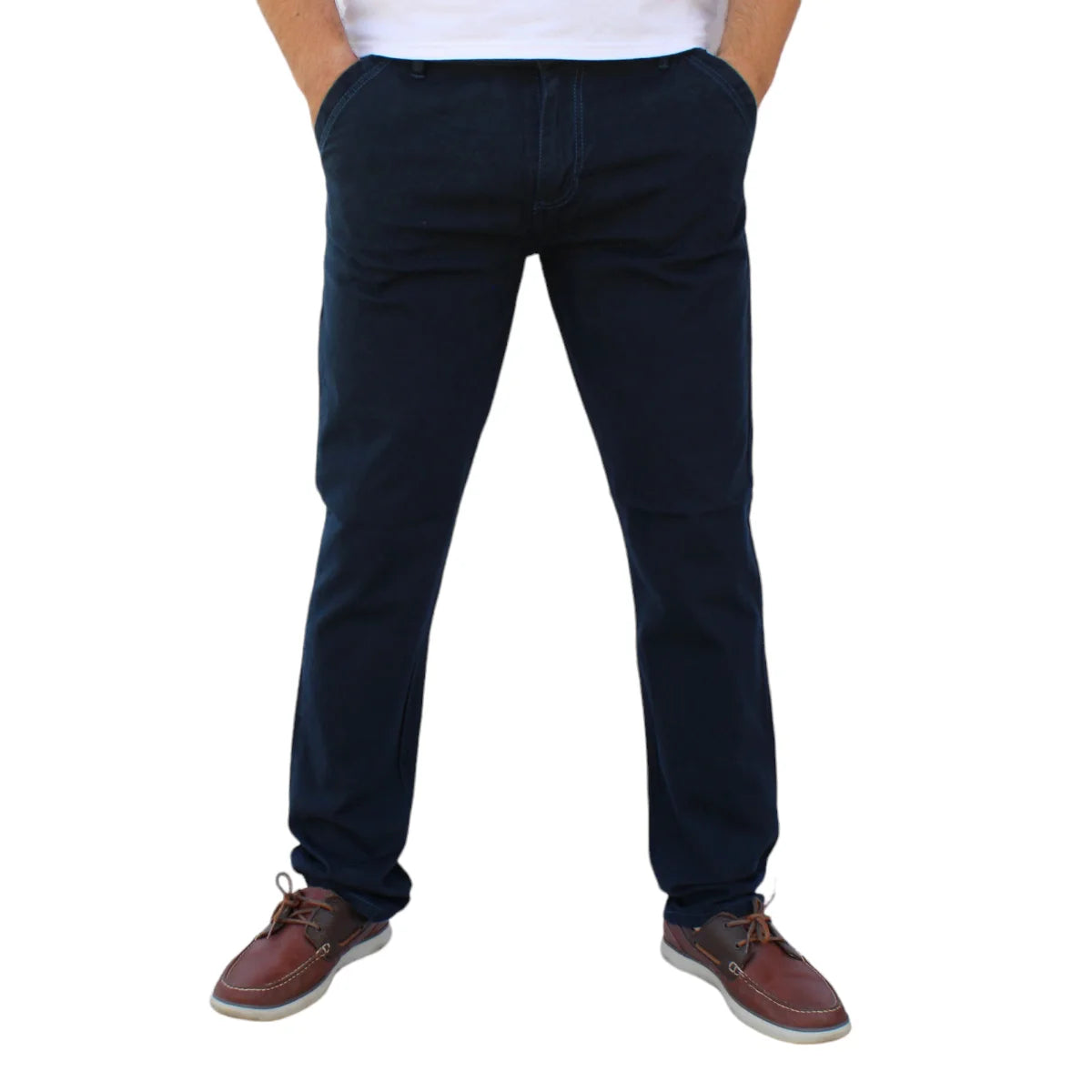 Pantalón Recto de Gabardina Stretch John Silver Jeans