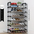 Organización familiar 6/7/8 capas de estantes de zapatos, montaje simple, almacenamiento a gran capacidad, adecuado para almacenamiento múltiple de zapatos