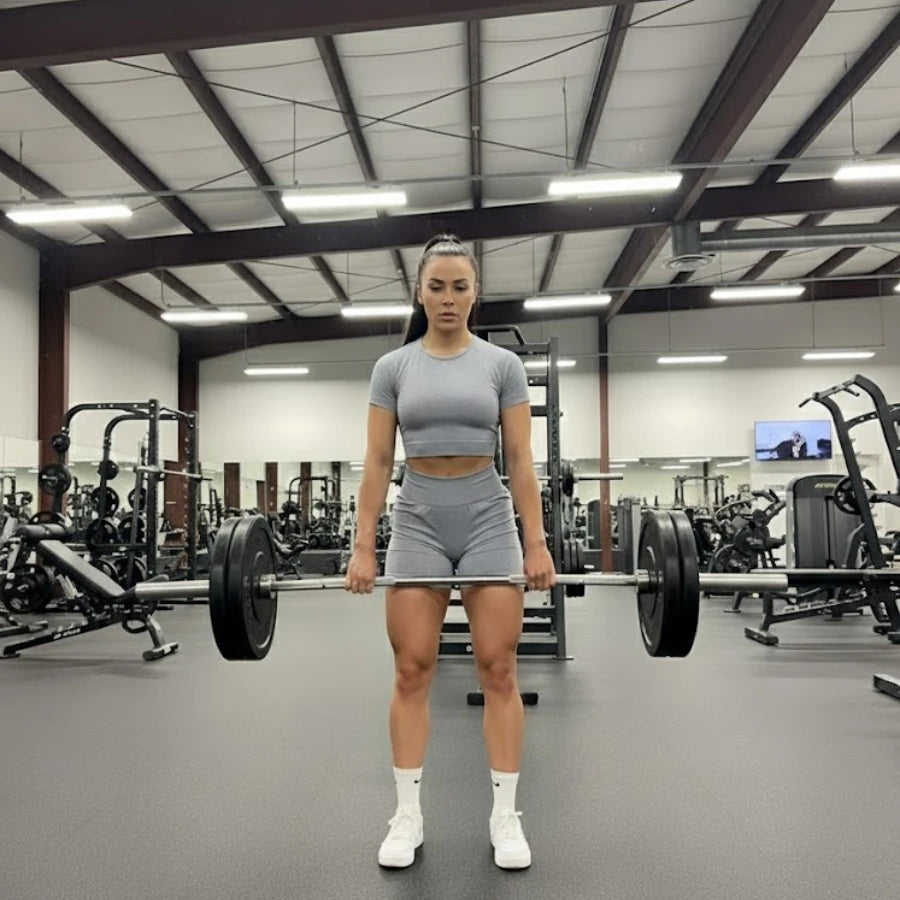 Conjunto Deportivo Seamless (Sin Costuras) de Short y Crop Top - Efecto Push Up Levanta Glúteos