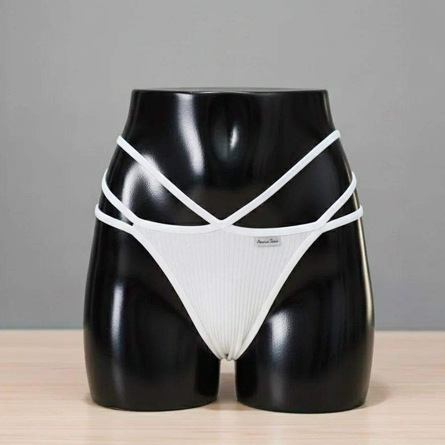 Panty Sexy de Hilos Cruzados para Dama – Diseño Moderno y Ajustable