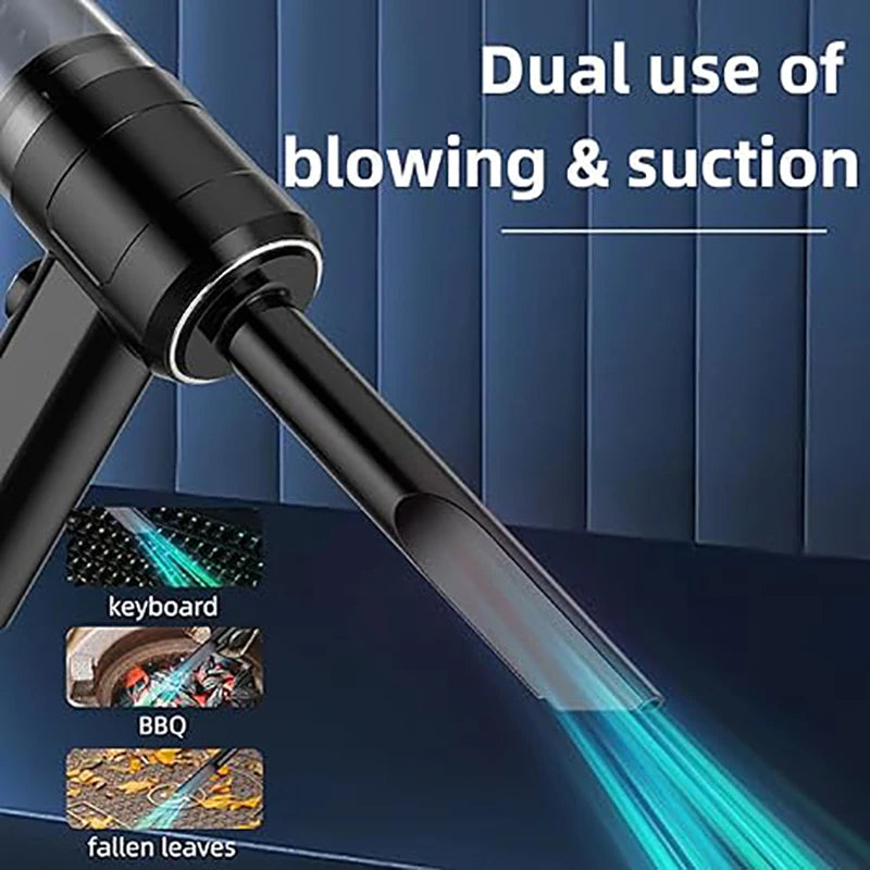 Aspirador de coche inalámbrico de 120W, aspirador portátil de mano inalámbrico para polvo, aspirador de alta potencia para el hogar, la Oficina y el coche