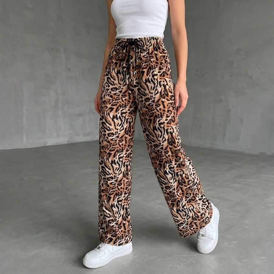 Pantalón Wide Leg con Ajuste de Cordón – Estilo y Comodidad Total
