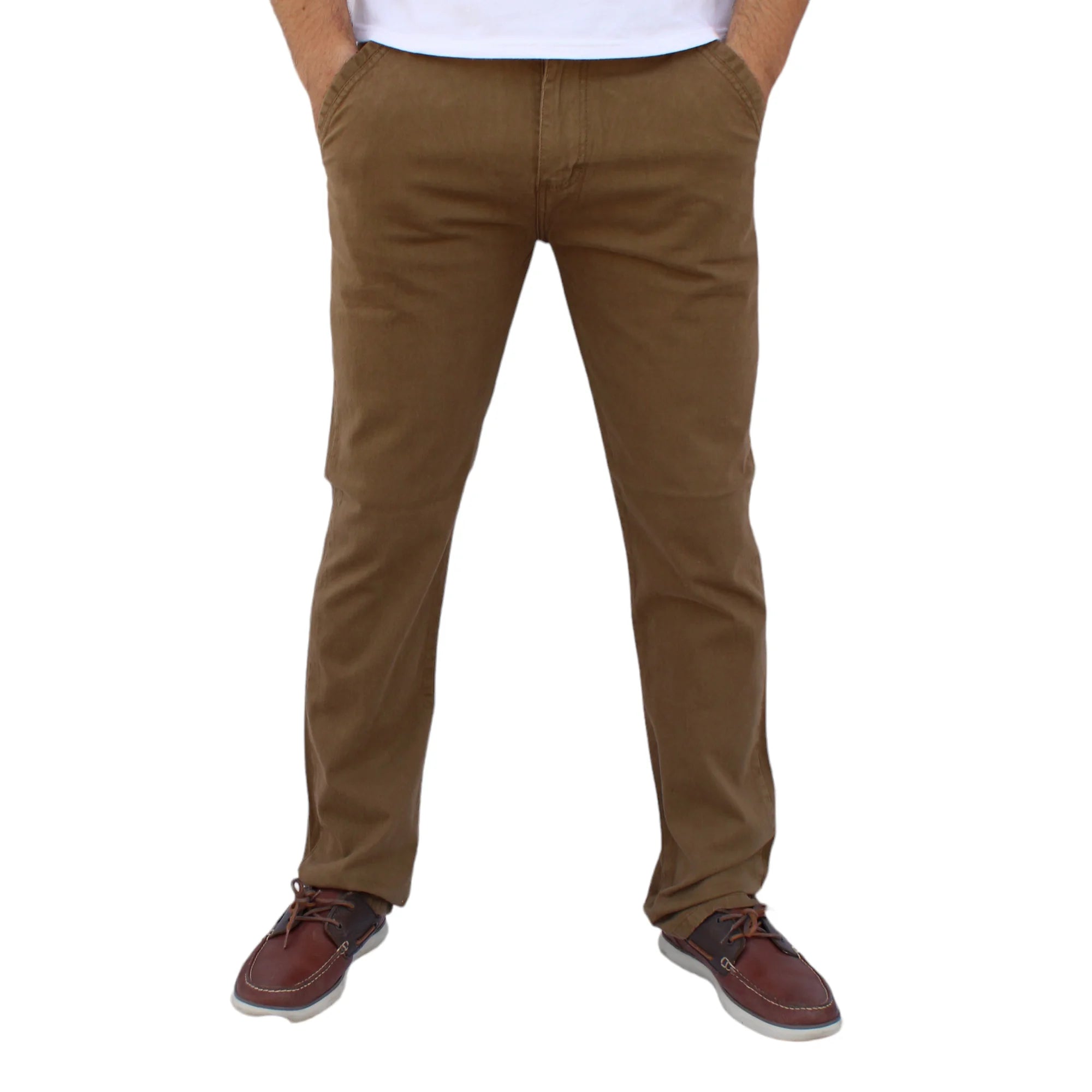 Pantalón Recto de Gabardina Stretch John Silver Jeans