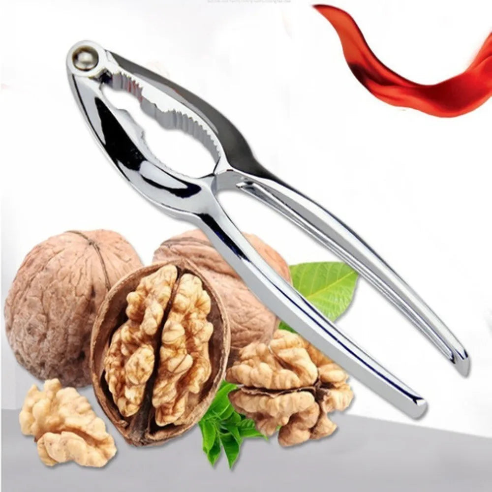 Pinza Quebrador De Nueces Cascanueces Abridor Aleación Zinc Plateada Lab.G