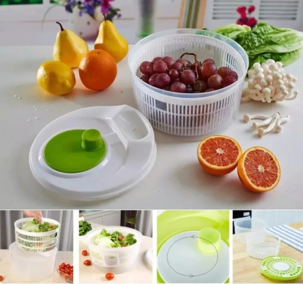 Centrifugador De Verduras | Secador De Lechuga Para Cocina Blanco Lab.G