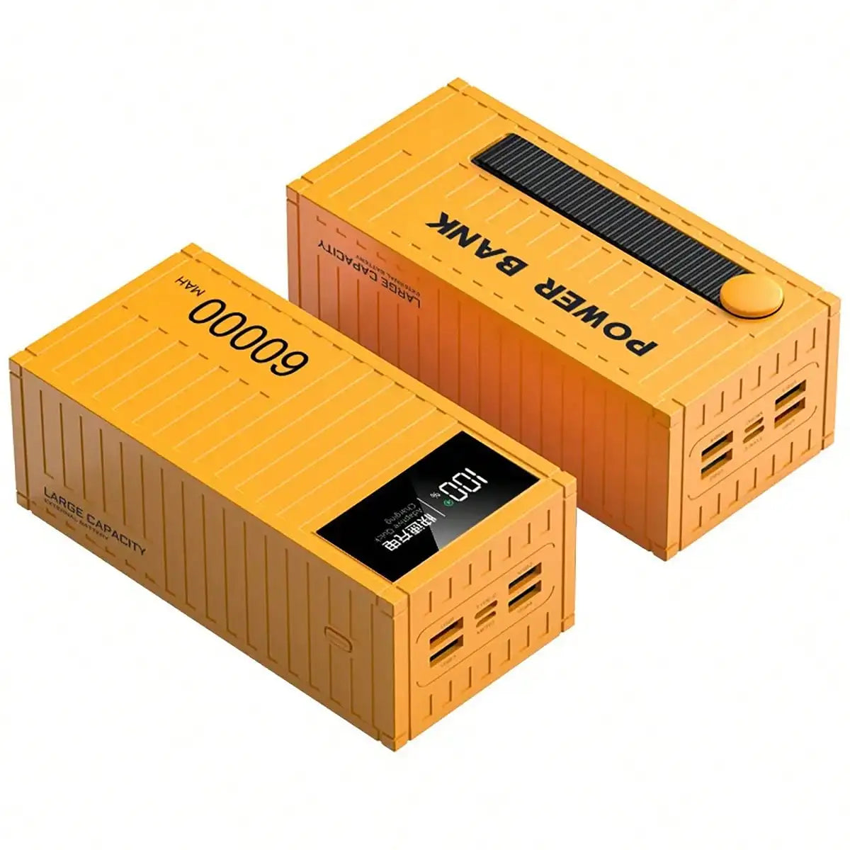 Power Bank Batería Portátil 60000mah Carga Rápida LED Pantalla DIGITAL Con salida 4usb Para iPhone Android