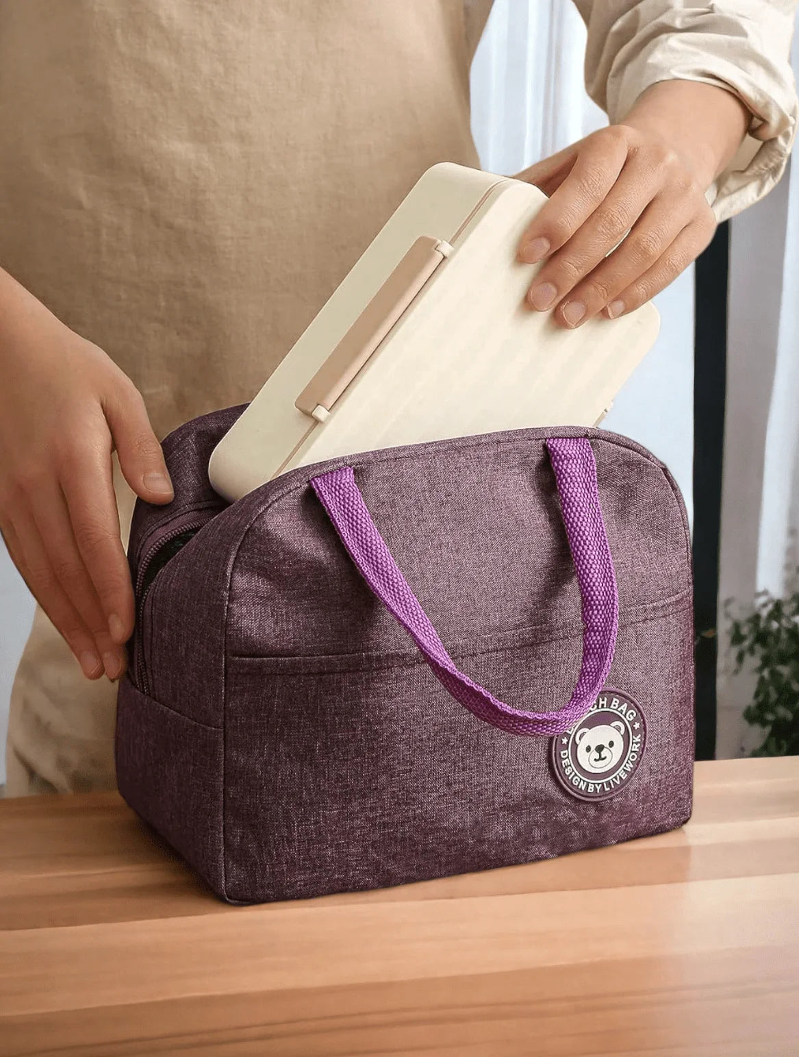 12 pz Lonchera Térmica Bolsa De Almuerzo COLORES AL AZAR