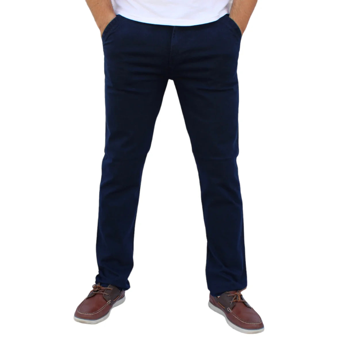 Pantalón Recto de Gabardina Stretch John Silver Jeans