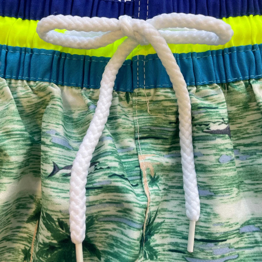 Kit de 2 Shorts Playeros Deportivos para Dama - Estampado Tropical - Tallas Reducidas