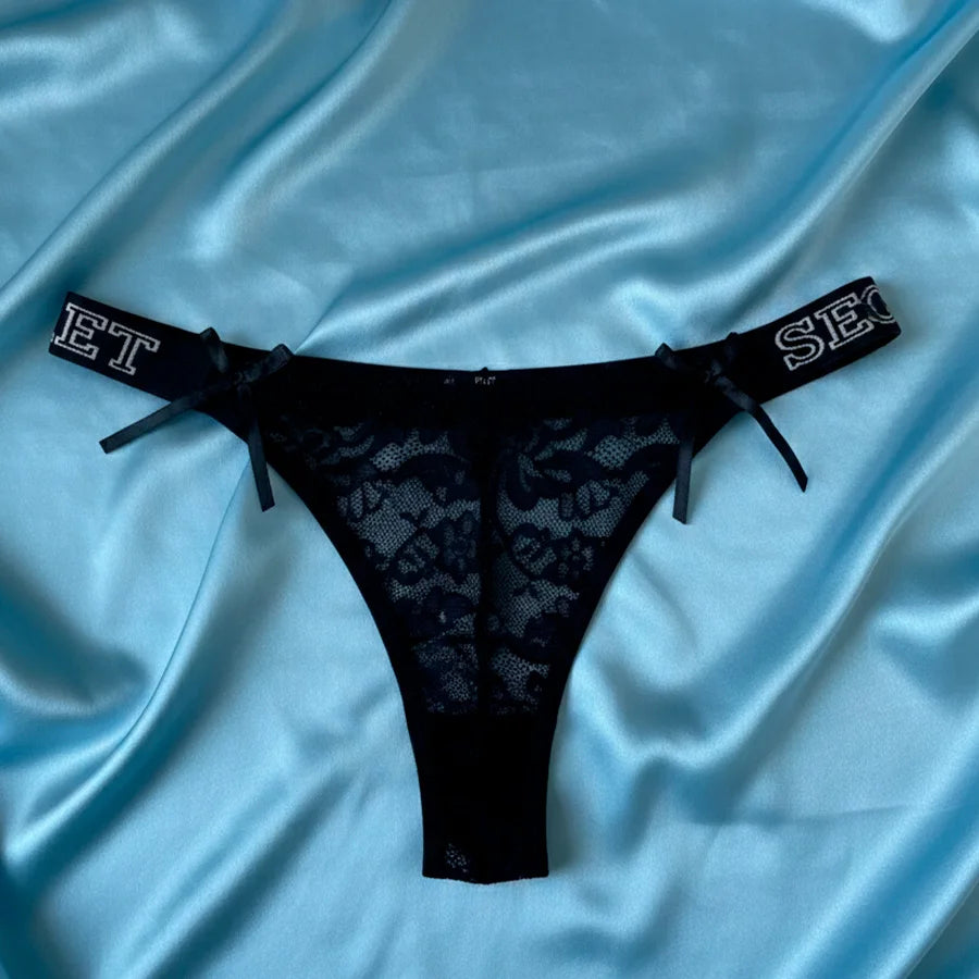 Panty de Encaje Floral con Elástico "Secret" Para Dama – Diseño Sexy y Cómodo