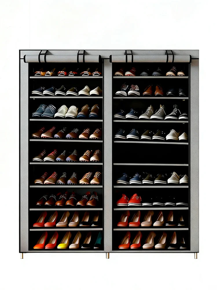 Organizador De Zapatos 9 Niveles Estante Zapatero Armable De Fácil Montaje Estructura Resistente Ahorrador De Espacio Para Closet Recámara Entrada Sala Y Hogar Multiusos Para Tenis Botas Sandalias Y Más