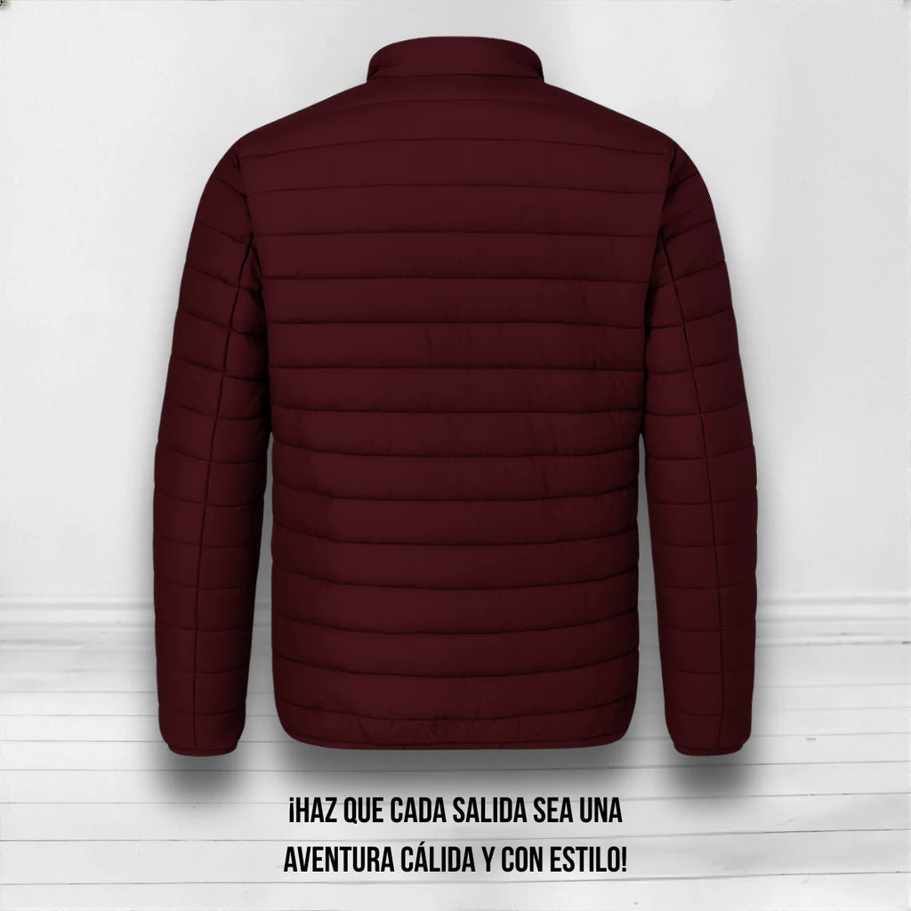 Chamarra Acolchada para Caballero, Temporada de lluvia o viento, Moda Casual y con Estilo para Caballero, Térmica y muy Cómoda