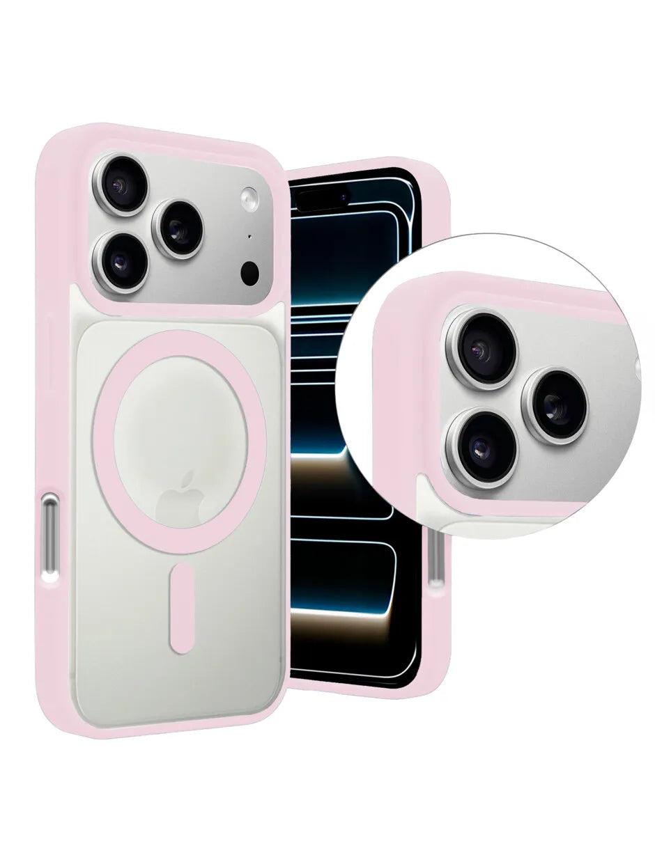 Funda Transparente Color Compatible iPhone Magsafe Pro TPU Protección Clear Magnética Silicon