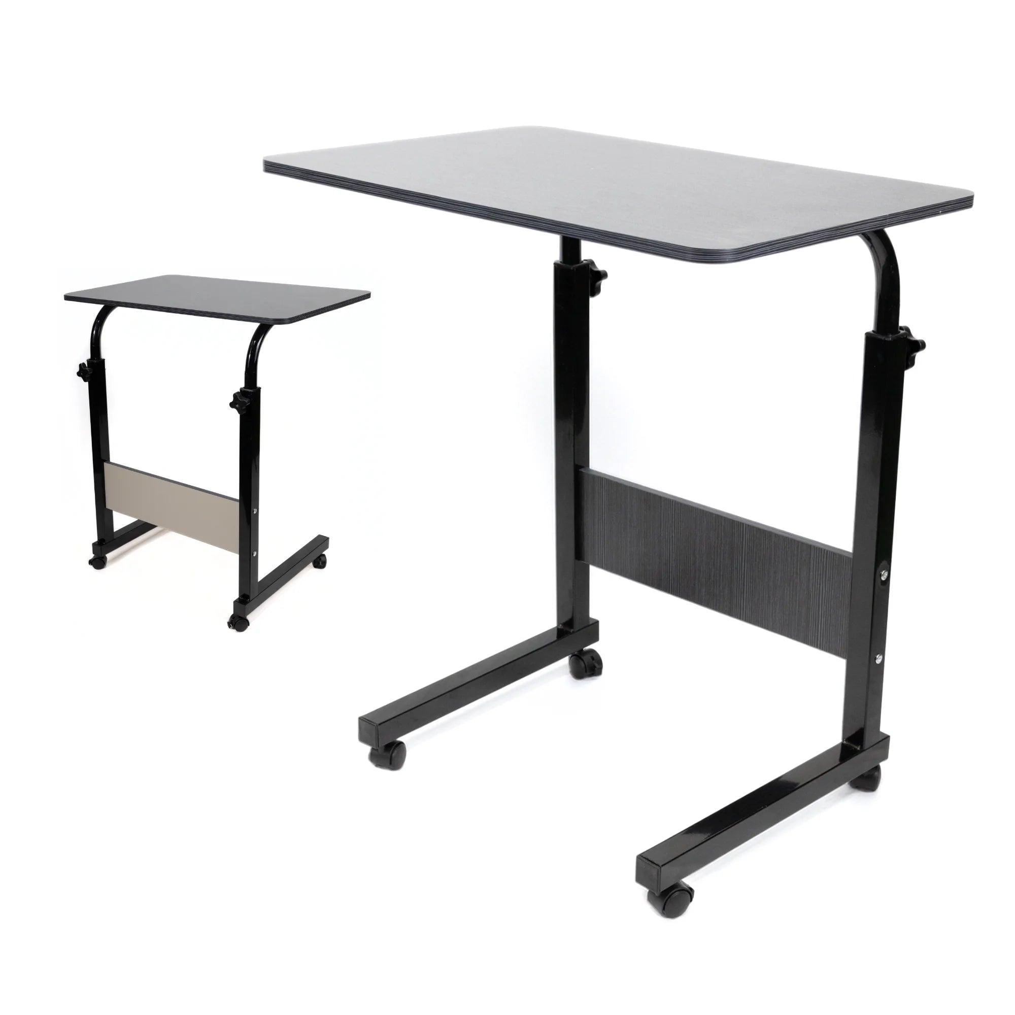 Escritorio Móvil Ajustable con Ruedas, Mesa Auxiliar Multifuncional para Hogar y Oficina, Altura Regulable, Diseño Compacto y Portátil para Trabajar, Estudiar o Usar la Laptop en Cualquier Espacio