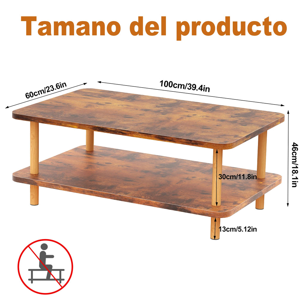 Mesa De Centro Moderna De Madera Mesas Laterales Para Sala Mesa De Centro Mesa Para Sala De Minimalista Y Moderna