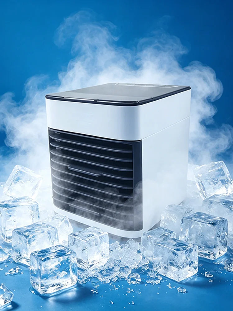 Enfriador de Aire Portátil, Ventilador con Depósito de Agua, para Hogar y Viajes
